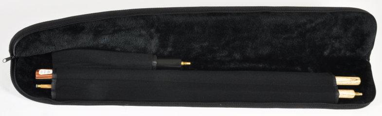 Peradon Two Piece Black Full-Zip Case (Open)