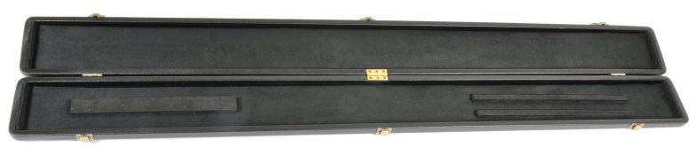 Peradon Three-Quarter Black Leather Effect Case (Wide) (Open)