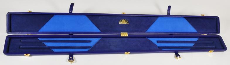 Peradon Three-Quarter Blue Cue Case (Open)