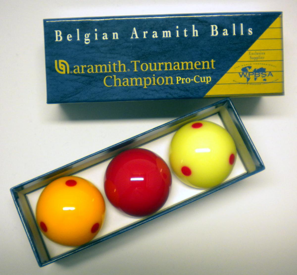3er Ball Set Belgian Aramith Tournament Champion Pro Cup Billiardkugeln 2 1/8" 