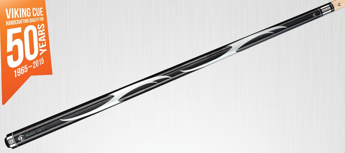 Valhalla VA801 Black Ice I Pool Cue (diagonal)